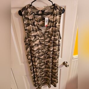 Camo Dress Torrid Size 1 New with Tags